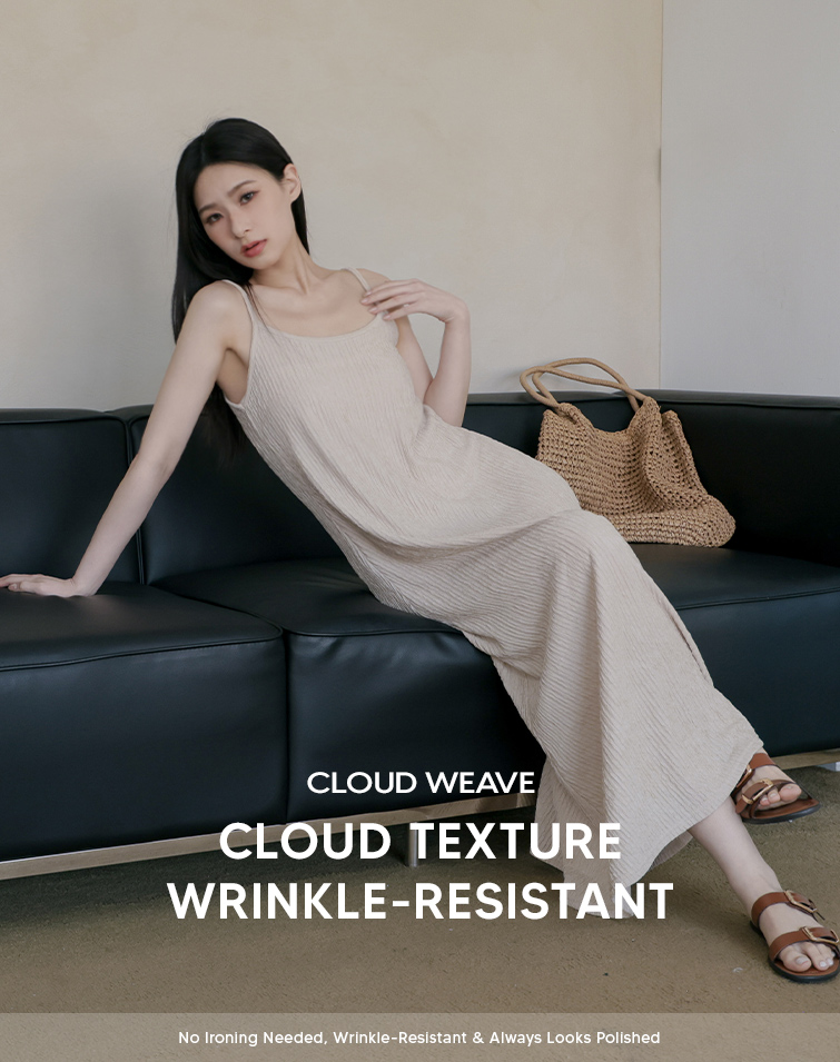 MIT CLOUD TEXTURED MAXI DRESS