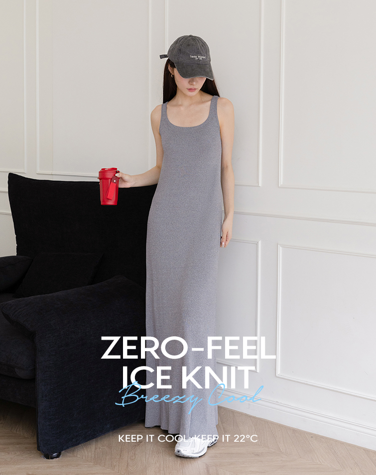 COOLING U-NECK MAXI DRESS