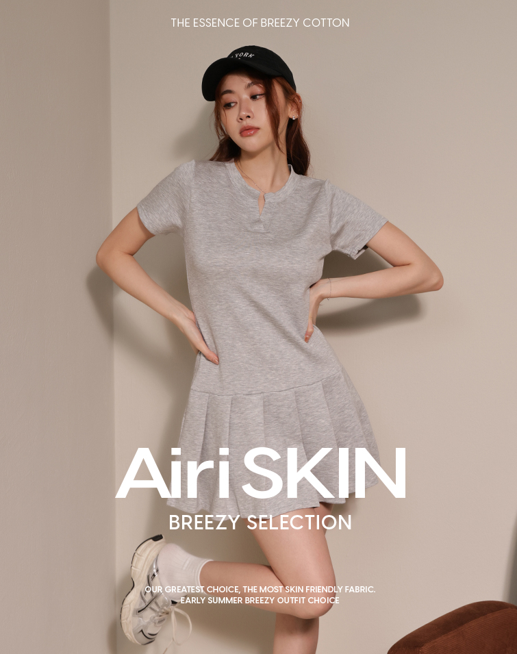 MIT STRUCTURED PLEATED FEATHERLIGHT  COTTON DRESS