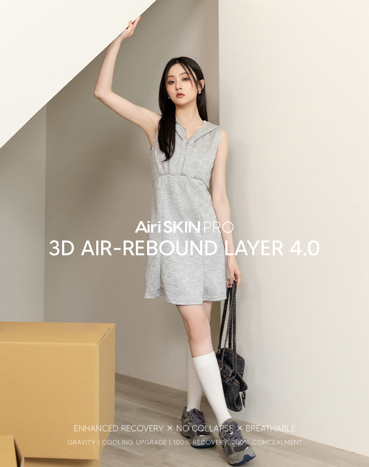 MIT FEATHER SHAPING HOODIE DRESS