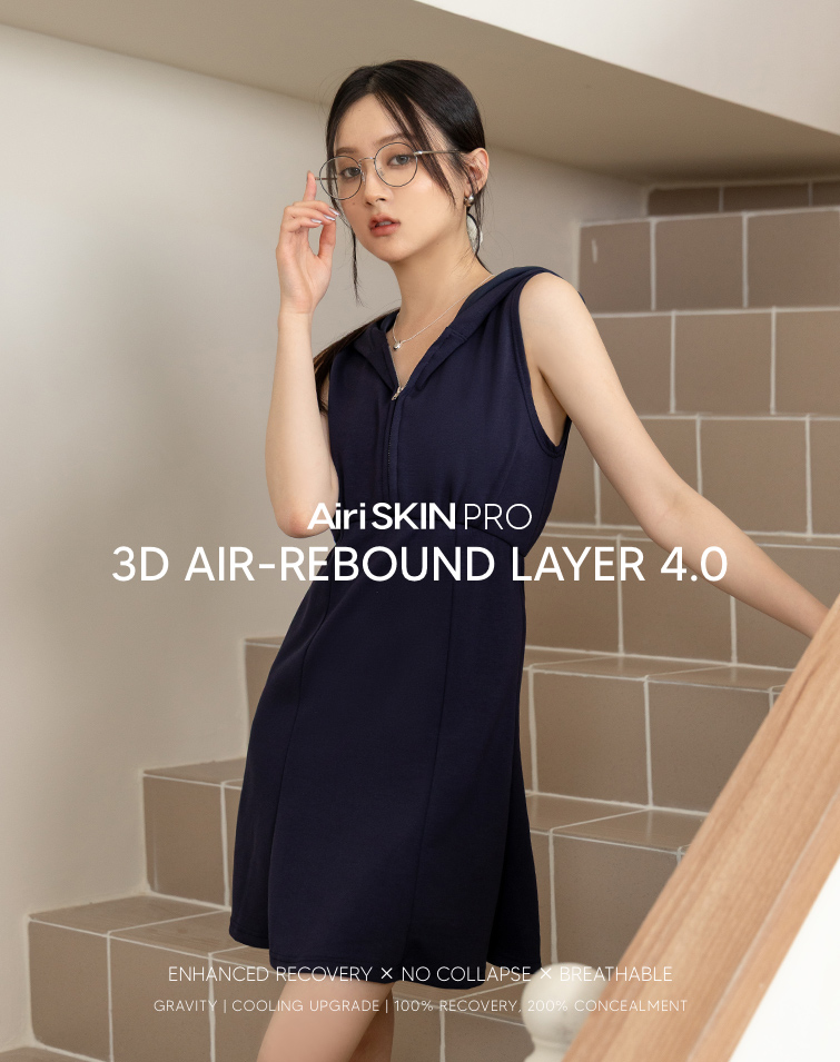 MIT FEATHER SHAPING HOODIE DRESS
