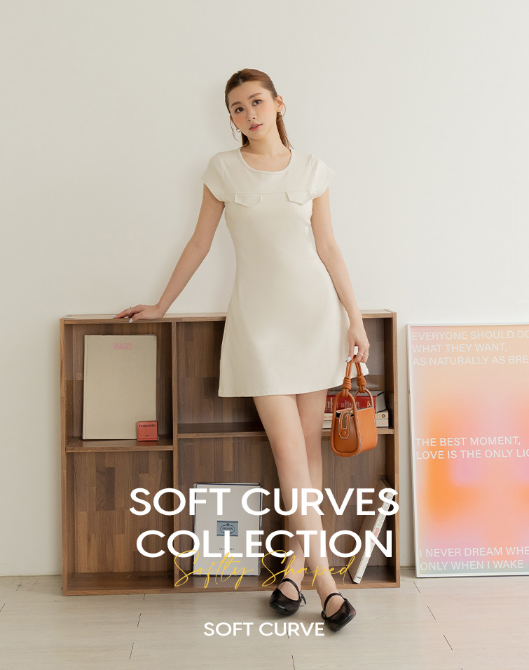 MIT STRUCTURED FLAP DRESS