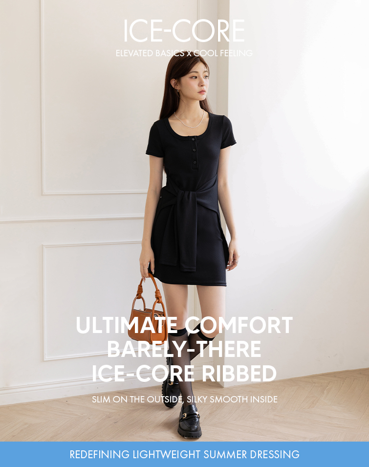 MIT HALF-ZIP WAIST-FIT MINI DRESS