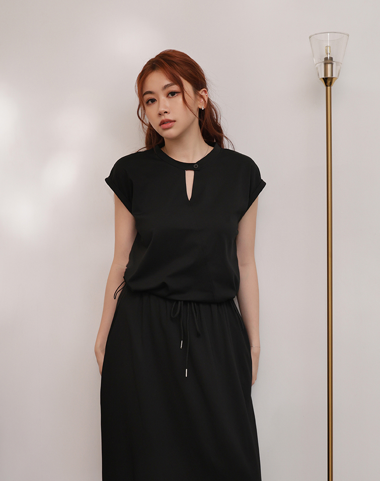FASHIONABLE CUTOUT VEST SET