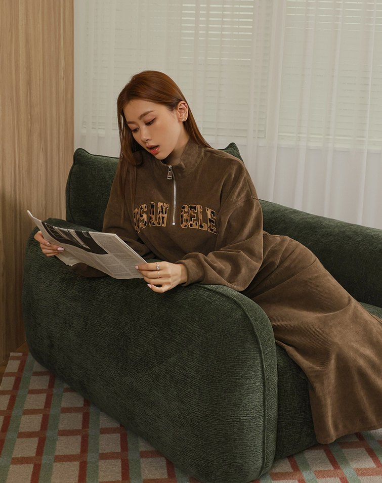 RETRO LEOPARD CORDUROY SET