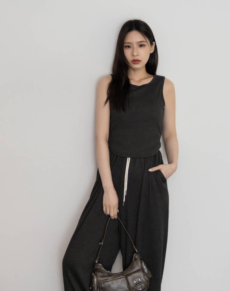 SOFT RIBBED LOUNGE SET