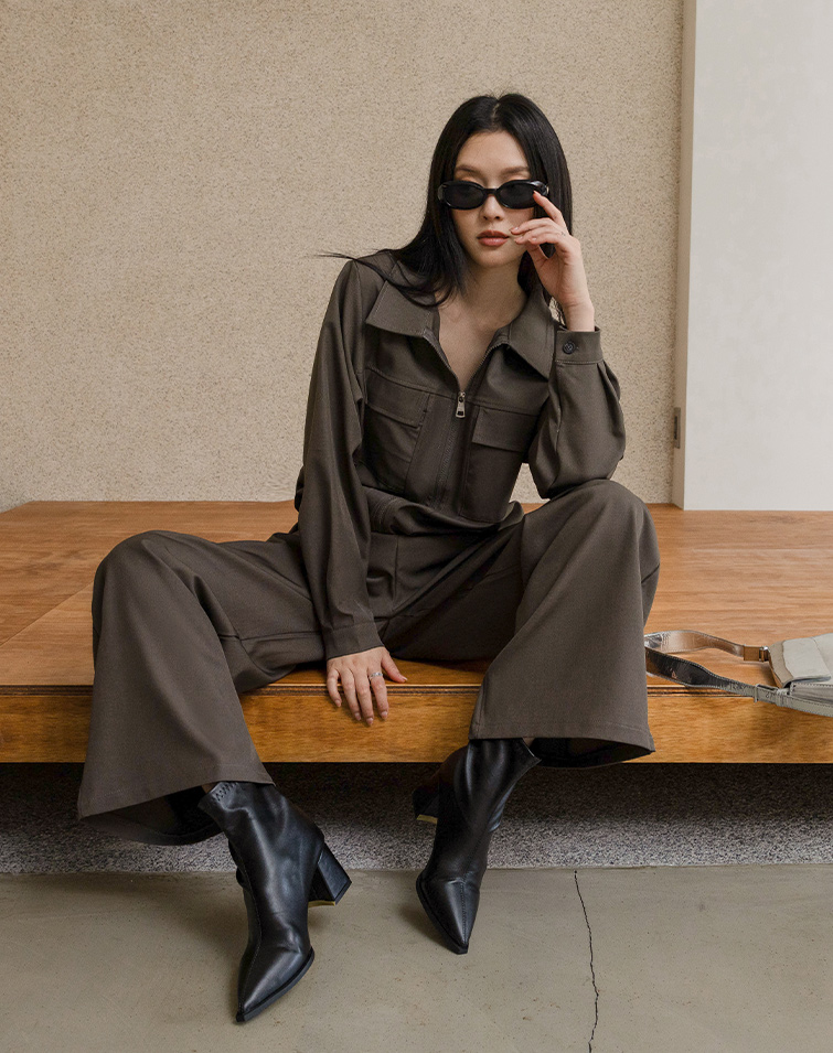PREMIUM TWILL ZIP UP TWO-PIECE SET