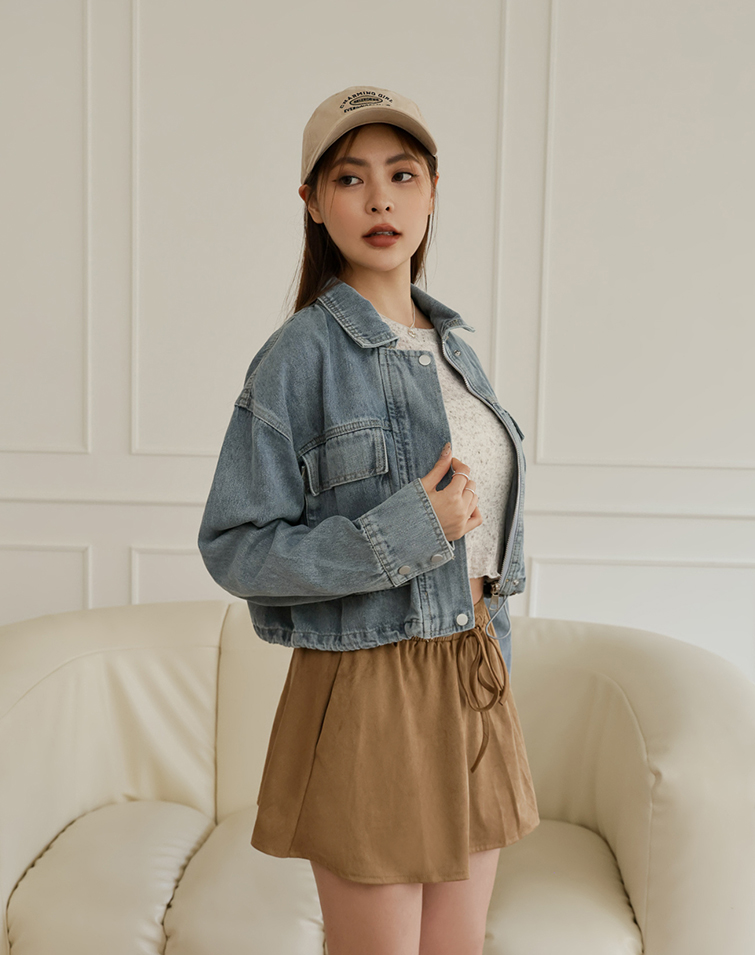 DOUBLE POCKET DENIM JACKET