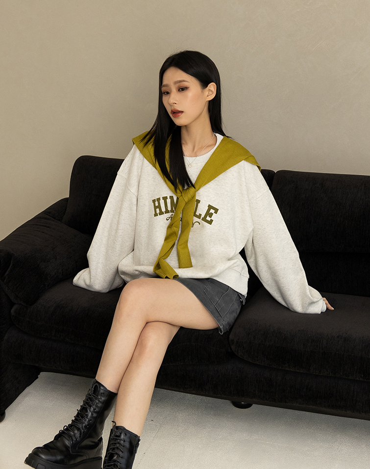 COLORBLOCK CAPE-STYLE SWEATSHIRT