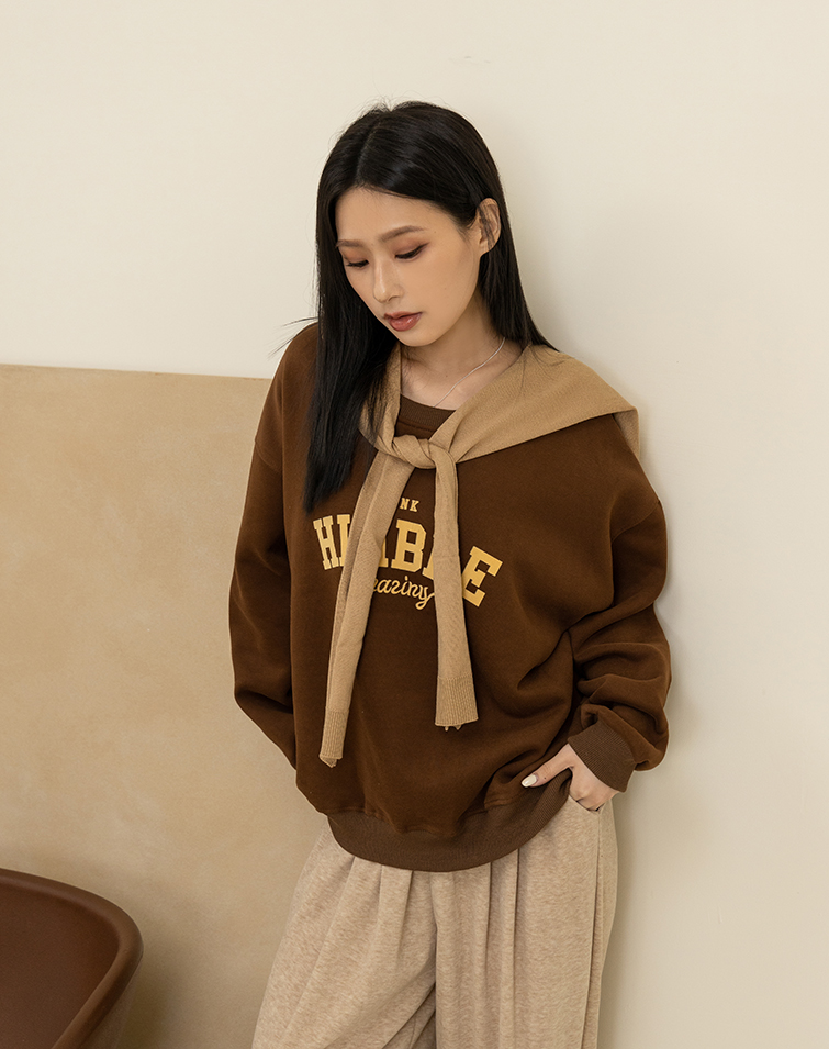 COLORBLOCK CAPE-STYLE SWEATSHIRT