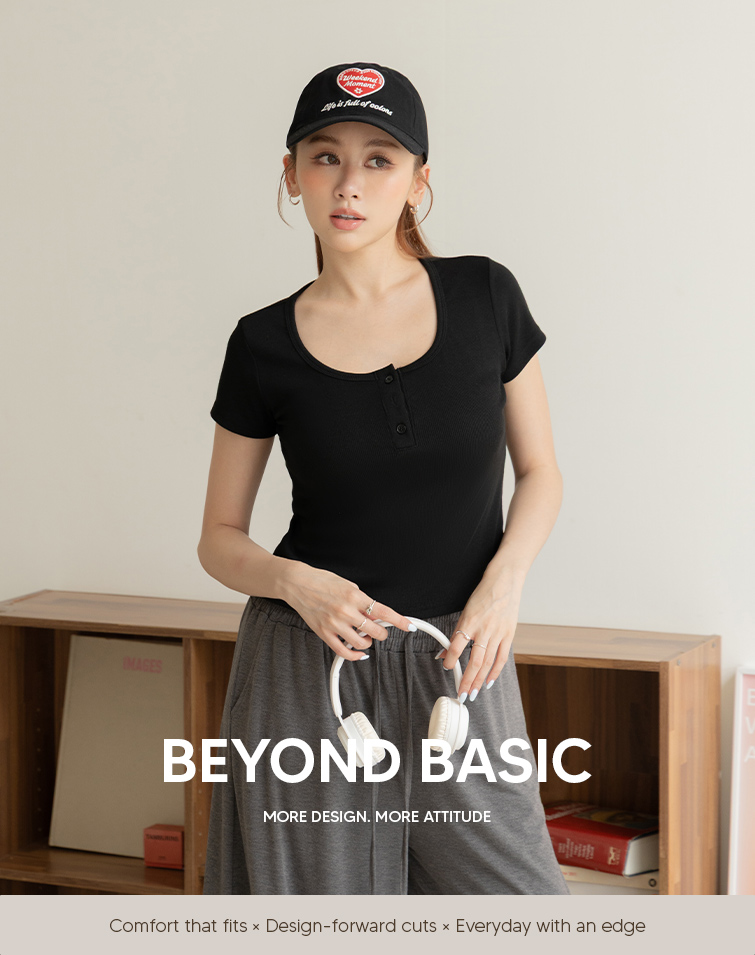 MIT STRETCH SHOULDER WRAP TOP