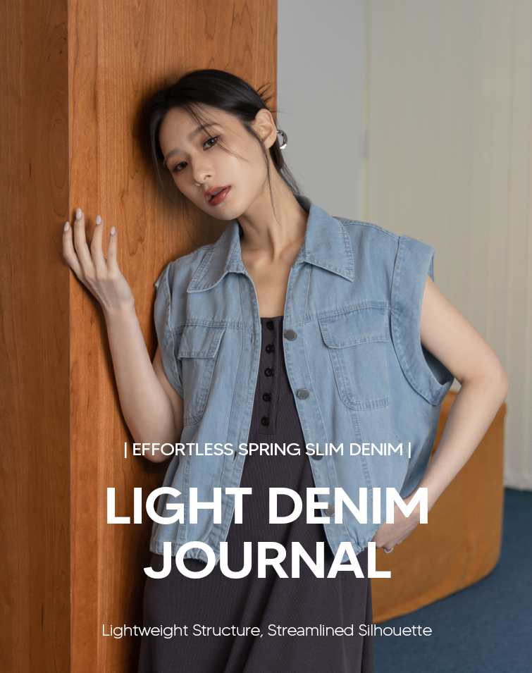 STRUCTURED WASHED DENIM SHIRT