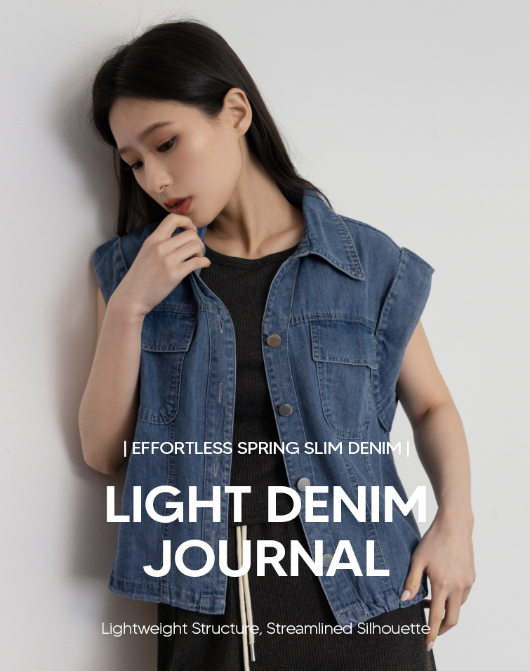 STRUCTURED WASHED DENIM SHIRT