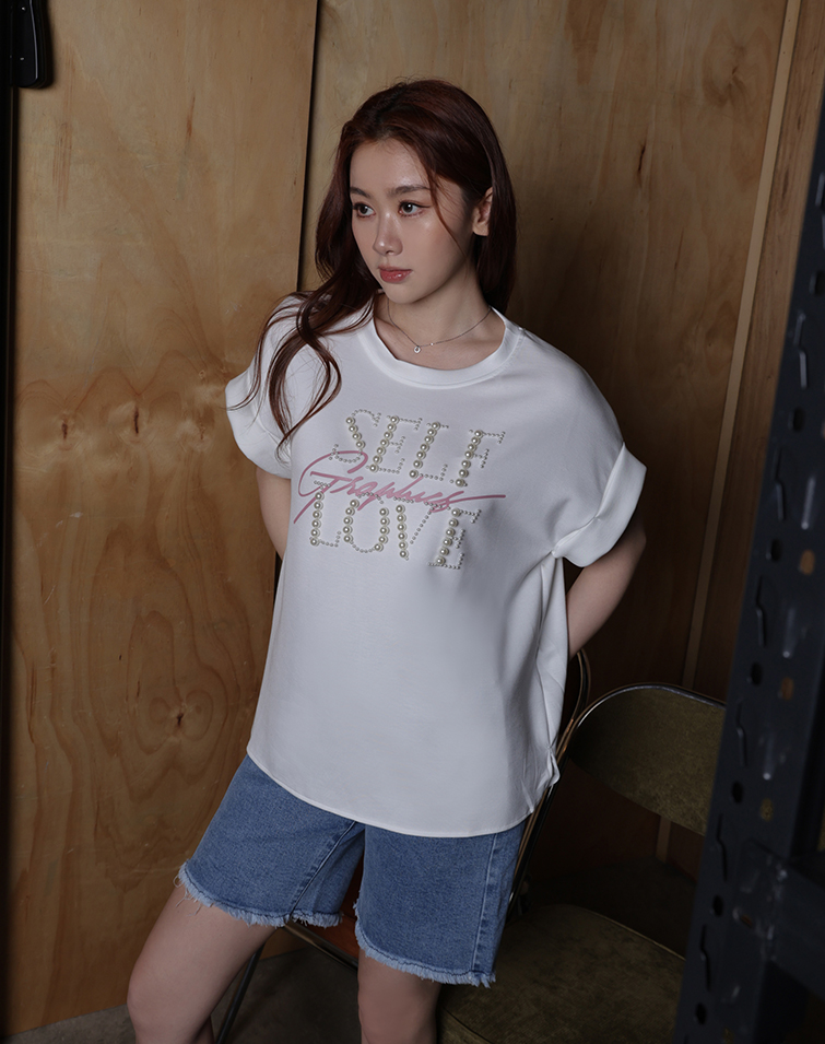 3D PEARL SPACE COTTON TOP