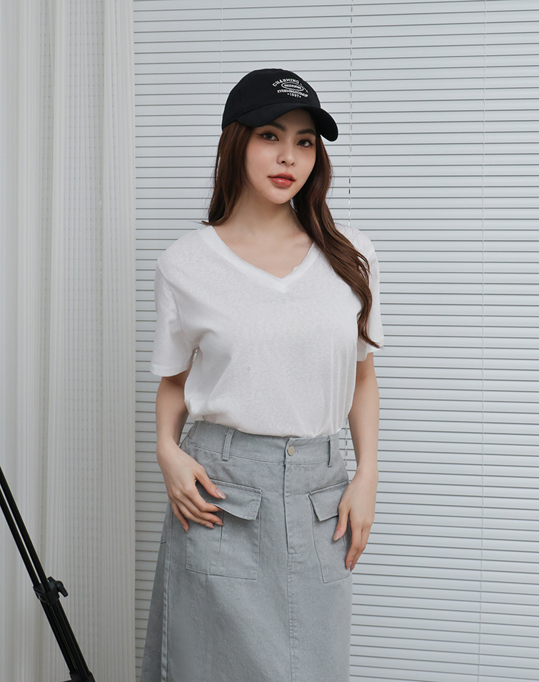 SOLID BASIC COTTON FEEL TOP