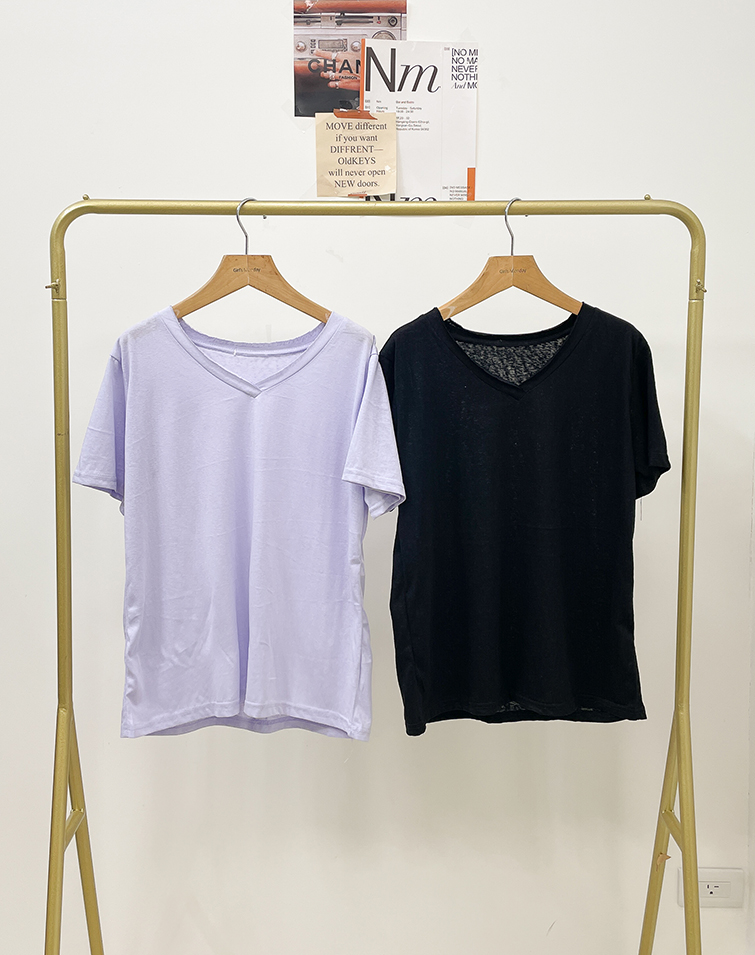 SOLID BASIC COTTON FEEL TOP