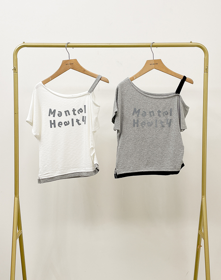 COLORBLOCK CONTRAST SHORT-SLEEVE TOP