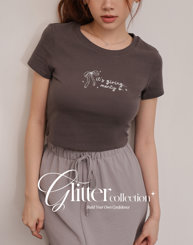 SWEET BOW EMBROIDERED TOP