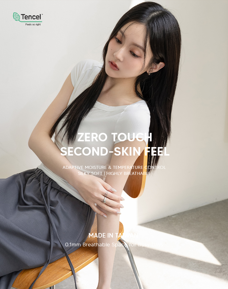 MIT COOL-TOUCH CROSSOVER NECK SHORT-SLEEVE TOP