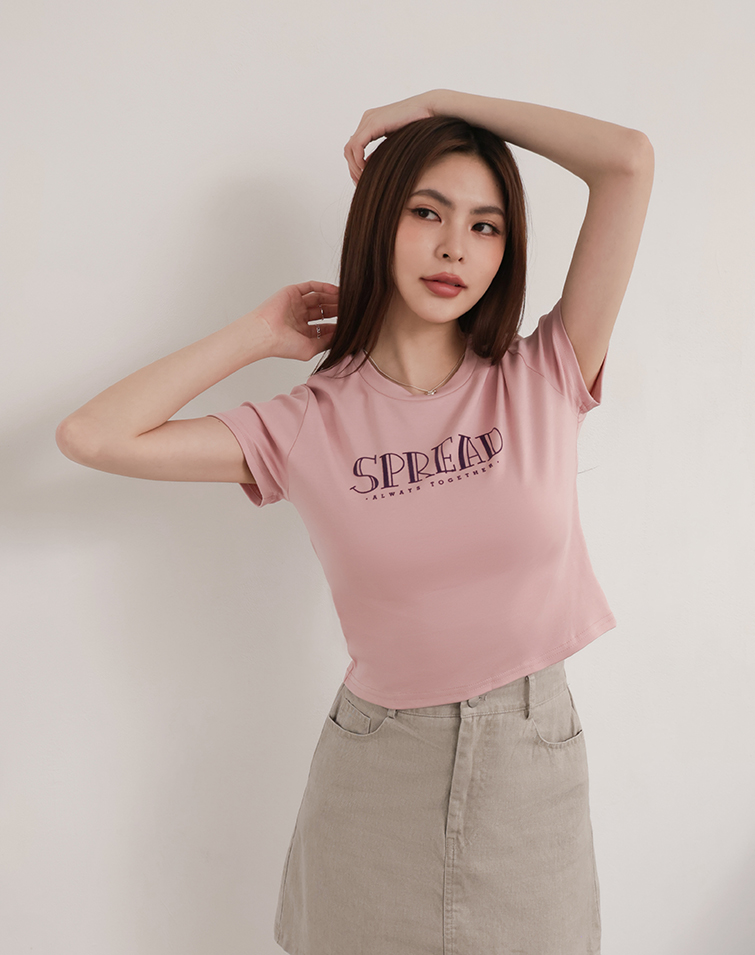 MINIMAL SPREAD PRINT TOP