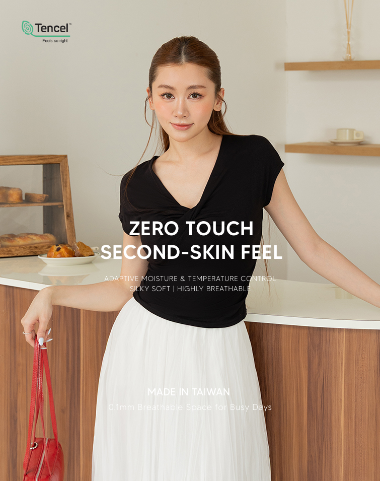 MIT COOLING V-NECK TWIST TOP