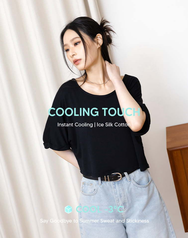 MIT AIRY LOOSE CUFFED TOP