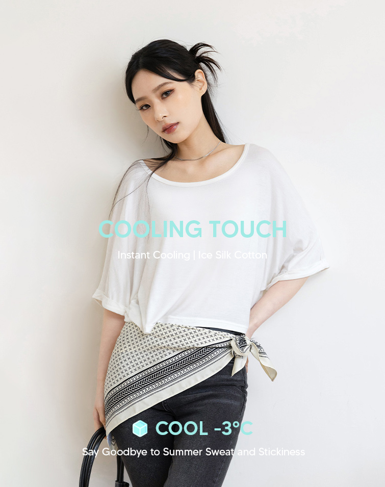 MIT AIRY LOOSE CUFFED TOP