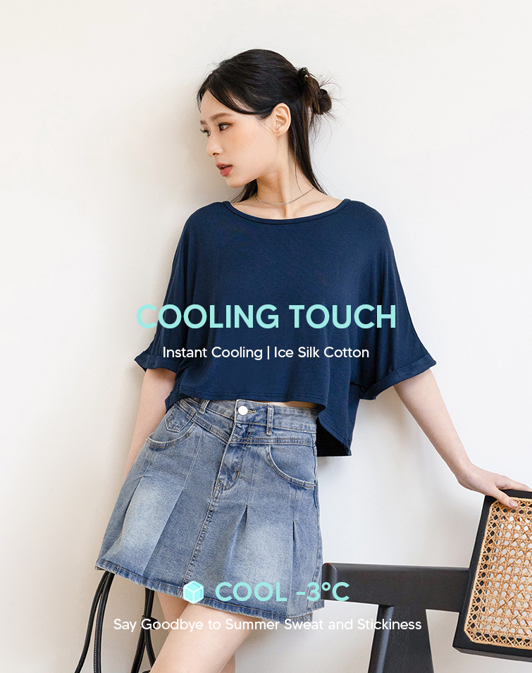 MIT AIRY LOOSE CUFFED TOP