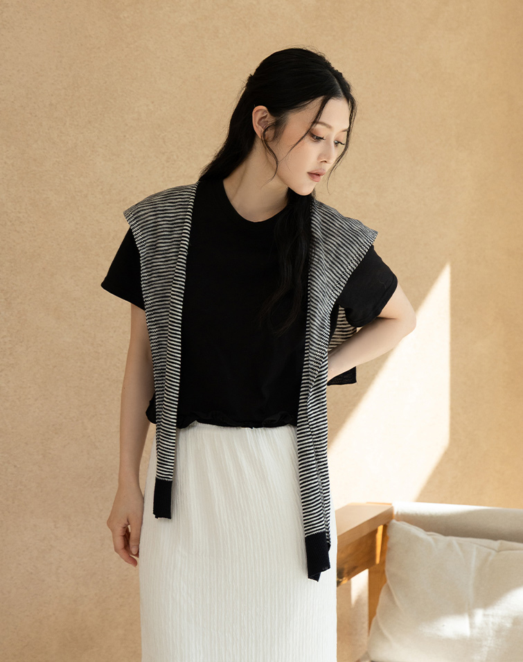 MIT SOFT RUFFLED TOP
