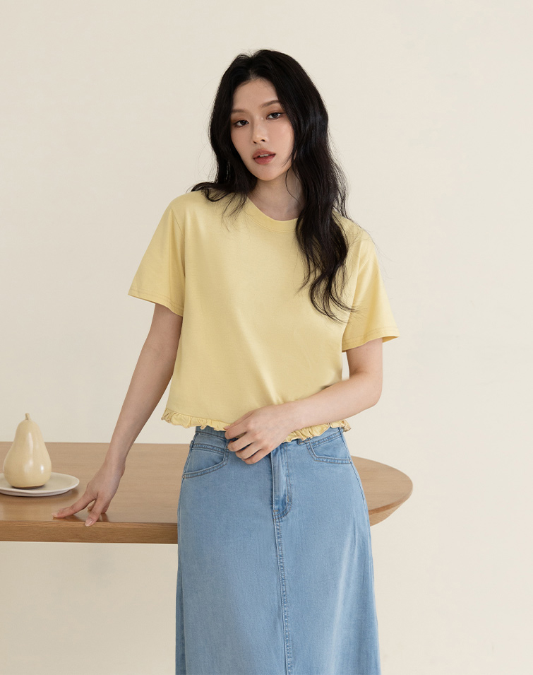 MIT SOFT RUFFLED TOP