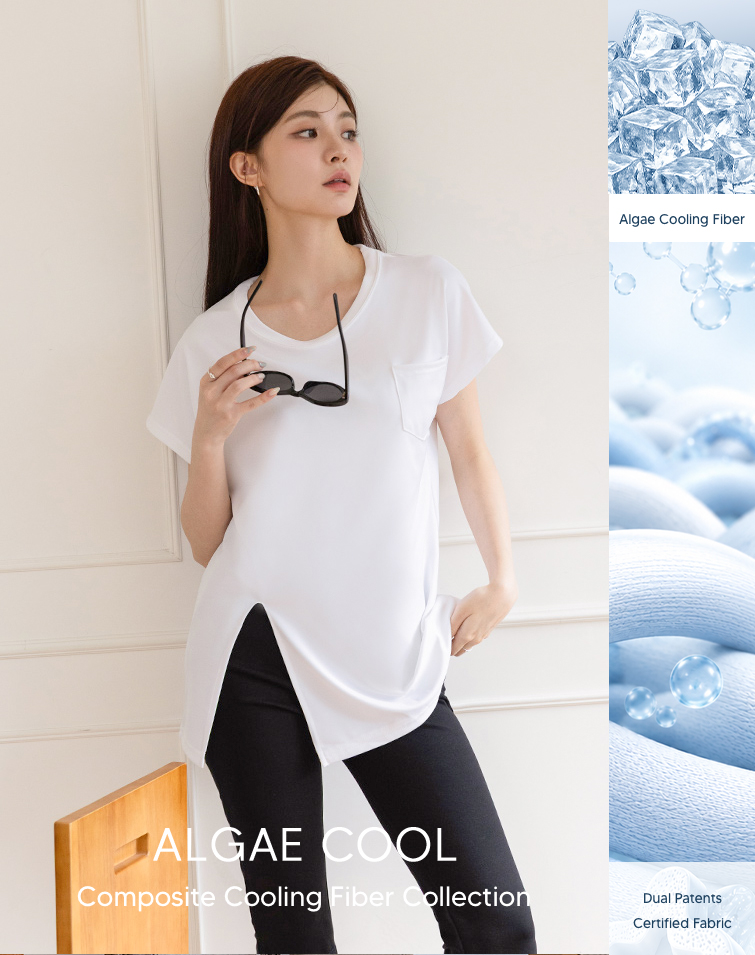 MIT DUAL-PATENT SLIT LONG TEE