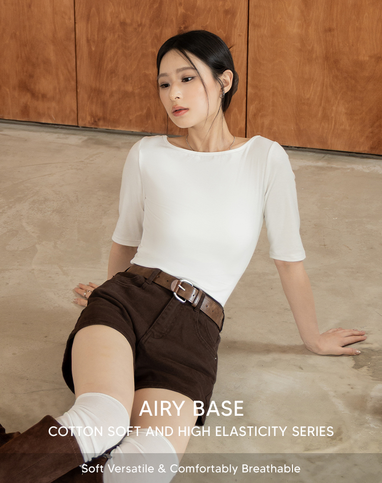 CLOUD-SOFT COTTON BOATNECK BASELAYER
