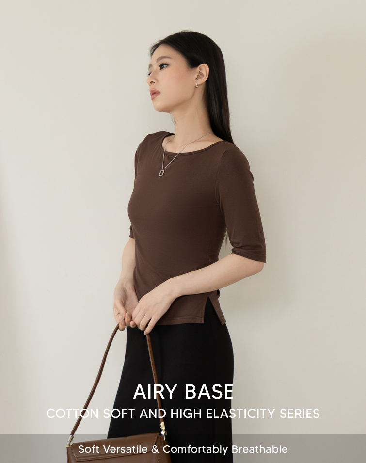 CLOUD-SOFT COTTON BOATNECK BASELAYER
