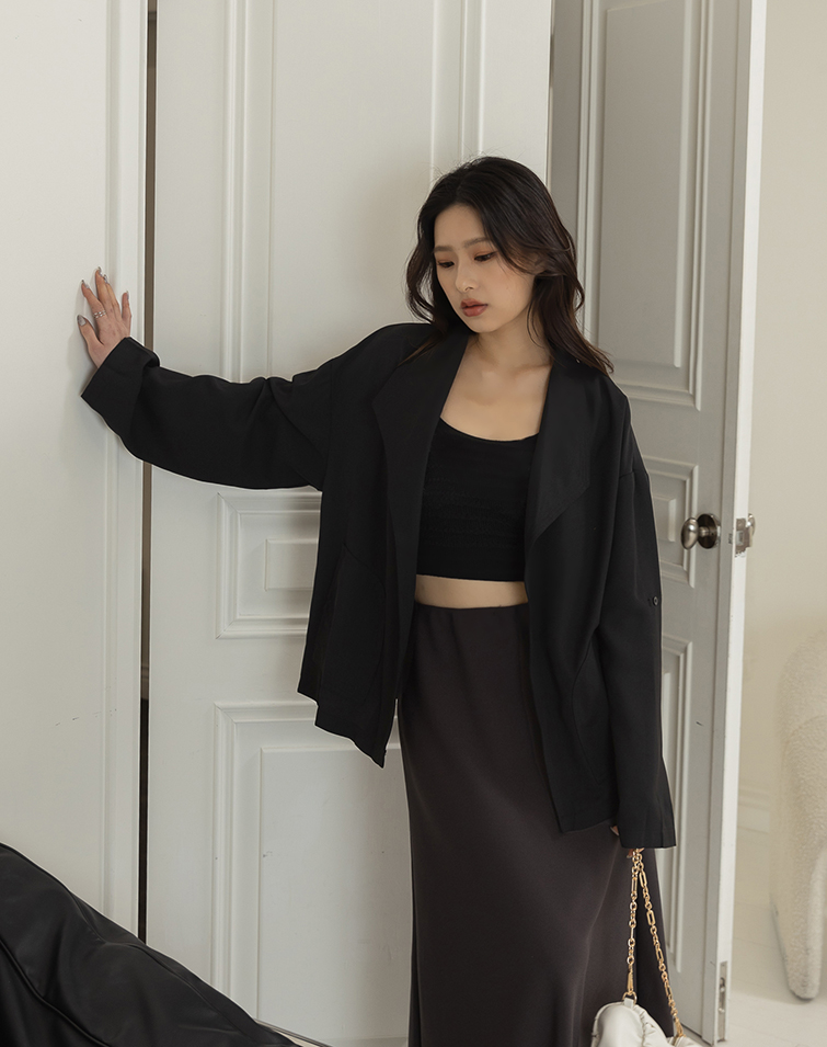 STYLISH LAPEL TAILORED BLAZER