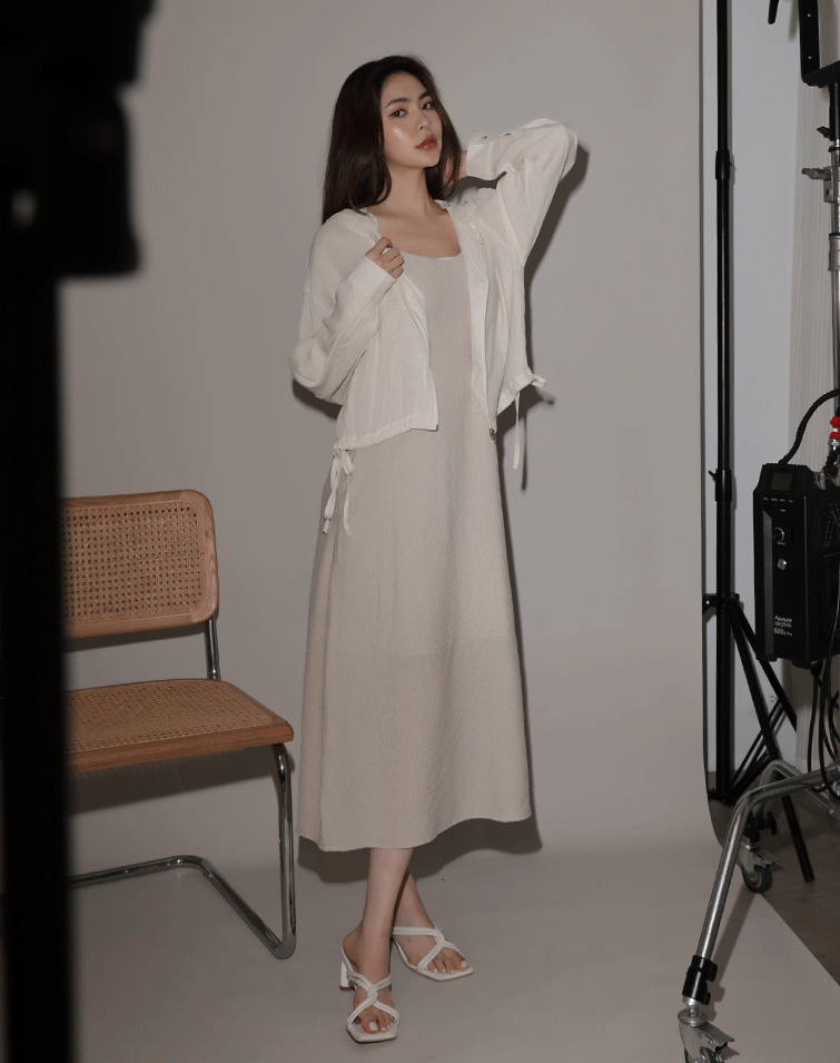 LIGHTWEIGHT DRAWSTRING SUN PROTECTION JACKET