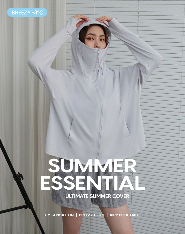 3D BRIM REMOVABLE SUNSHADING JACKET