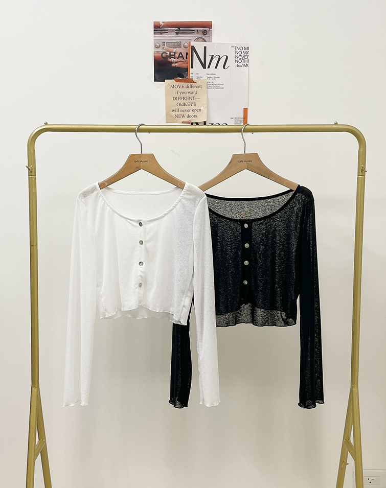 FRESH SHEER RUFFLE TRIM JACKET