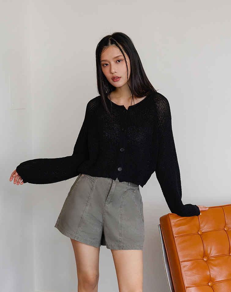 ELEGANT CROCHET LONG SLEEVE CARDIGAN