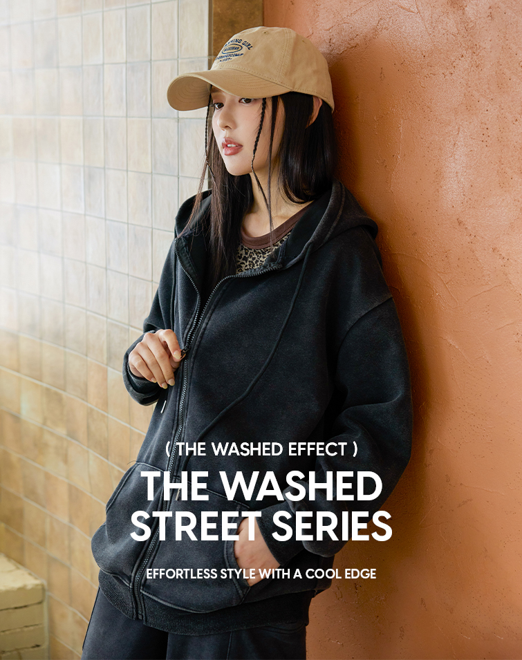 WASHED HOODED JACKET
