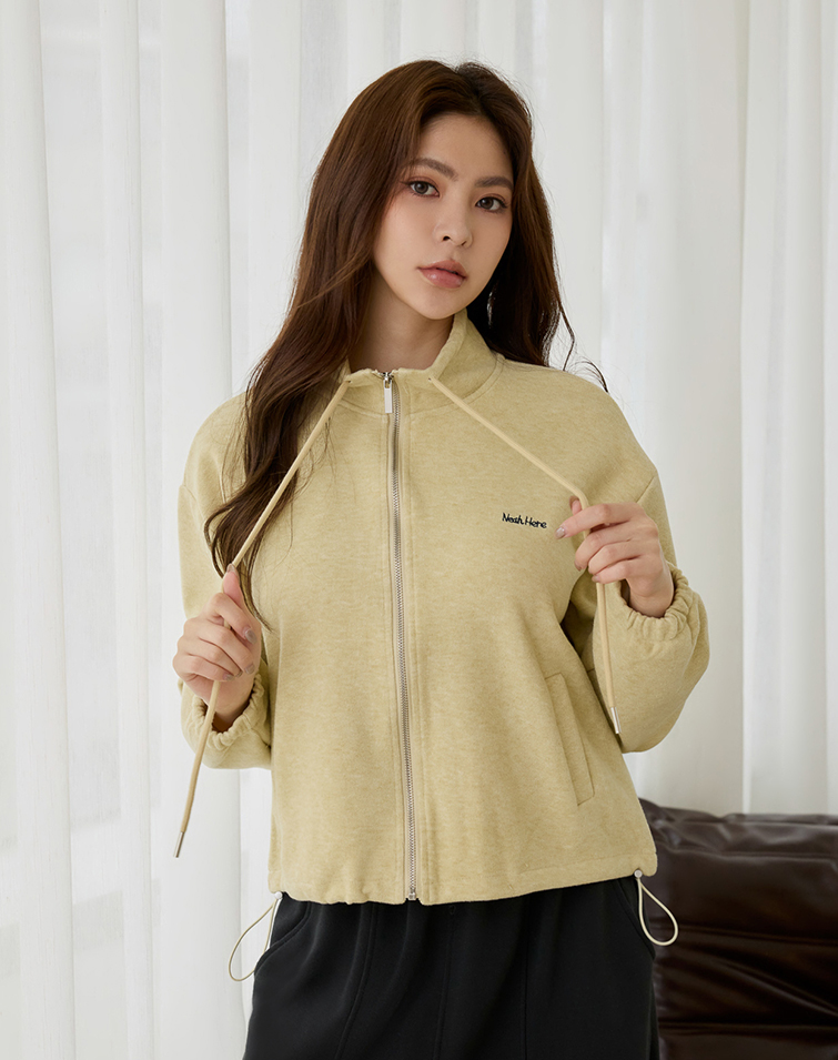 MINIMALIST TEXTURED COLLAR JACKET