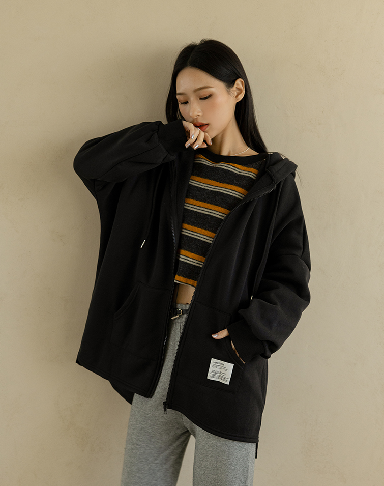 PRINTED FLEECE HOODIE