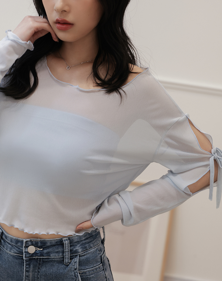 RUFFLED EDGE BRA TOP