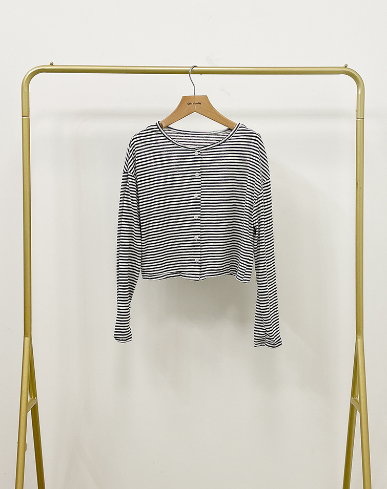 COLORFUL STRIPED LONG SLEEVE TOP