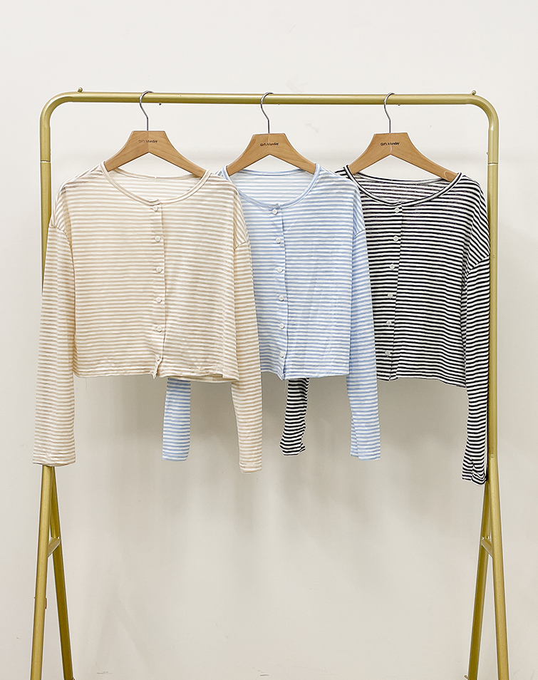 COLORFUL STRIPED LONG SLEEVE TOP