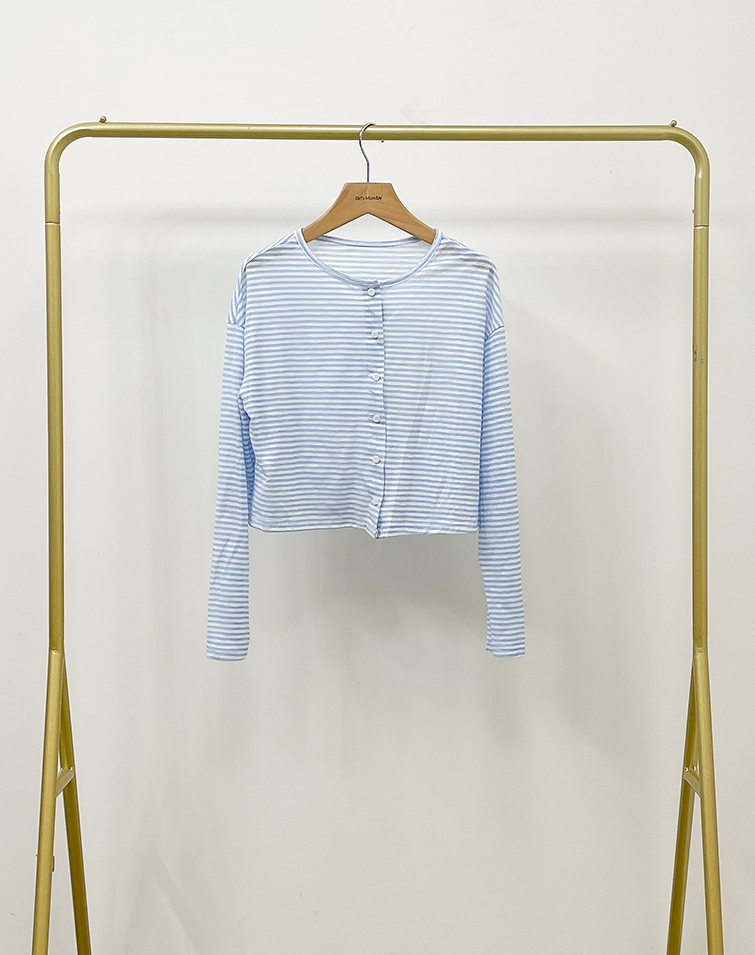 COLORFUL STRIPED LONG SLEEVE TOP