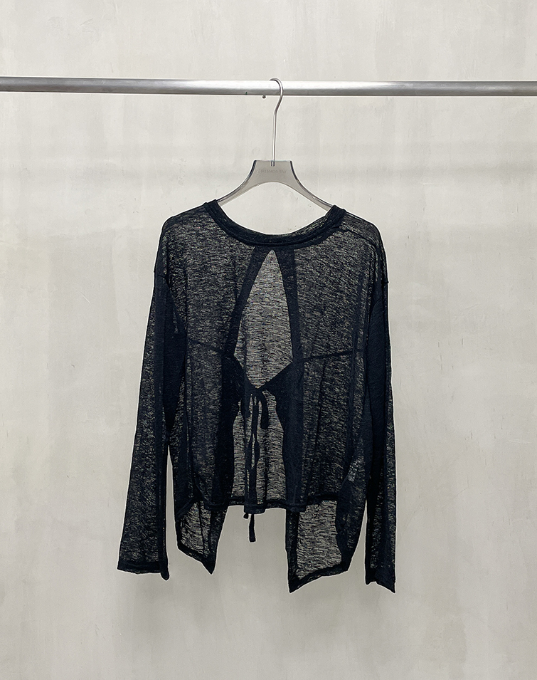 SHEER GAUZE TOP
