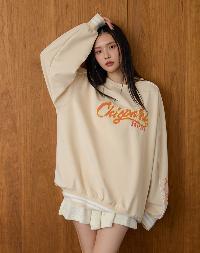 3D LETTERING BREEZY COTTON TOP