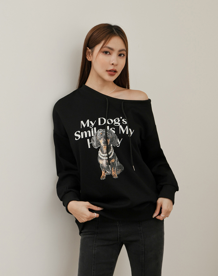 PAWSOME GRAFFITI LONG-SLEEVE TOP