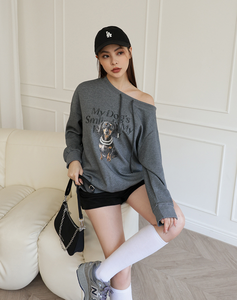 PAWSOME GRAFFITI LONG-SLEEVE TOP