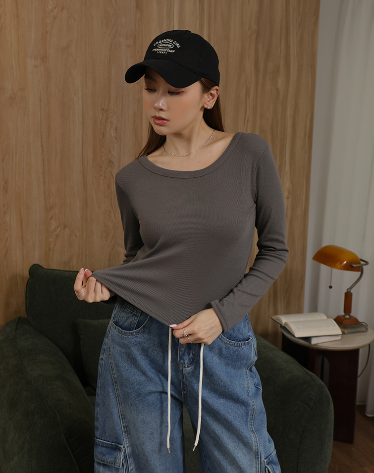 MIT SOFT 2-WAY LONG-SLEEVE TOP